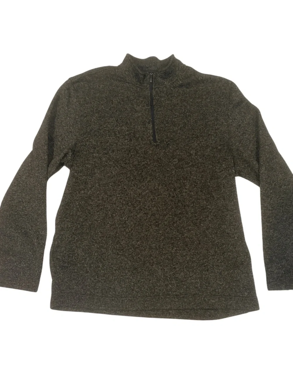 Van Heusen Men’s XL Quarter Zip Pullover Sweater Brown